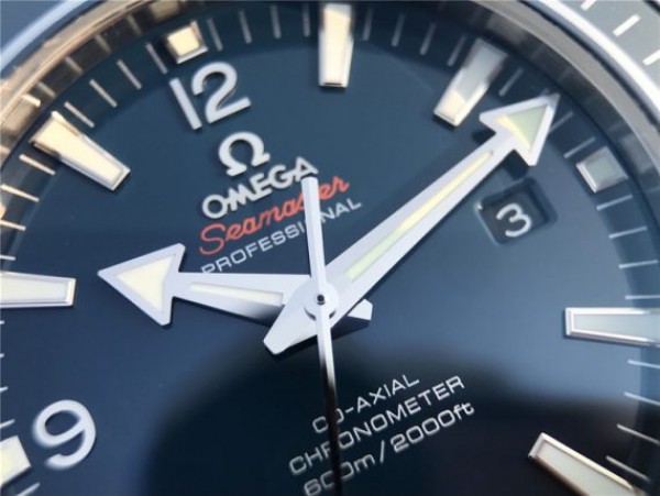 Replica Omega Planet Ocean Professional Blue Liquidmetal Bezel 45mm OMF Rubber Strap A8500