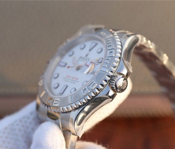 Replica Rolex Yacht-Master 116622 JF White Dial on SS Bracelet SH3135
