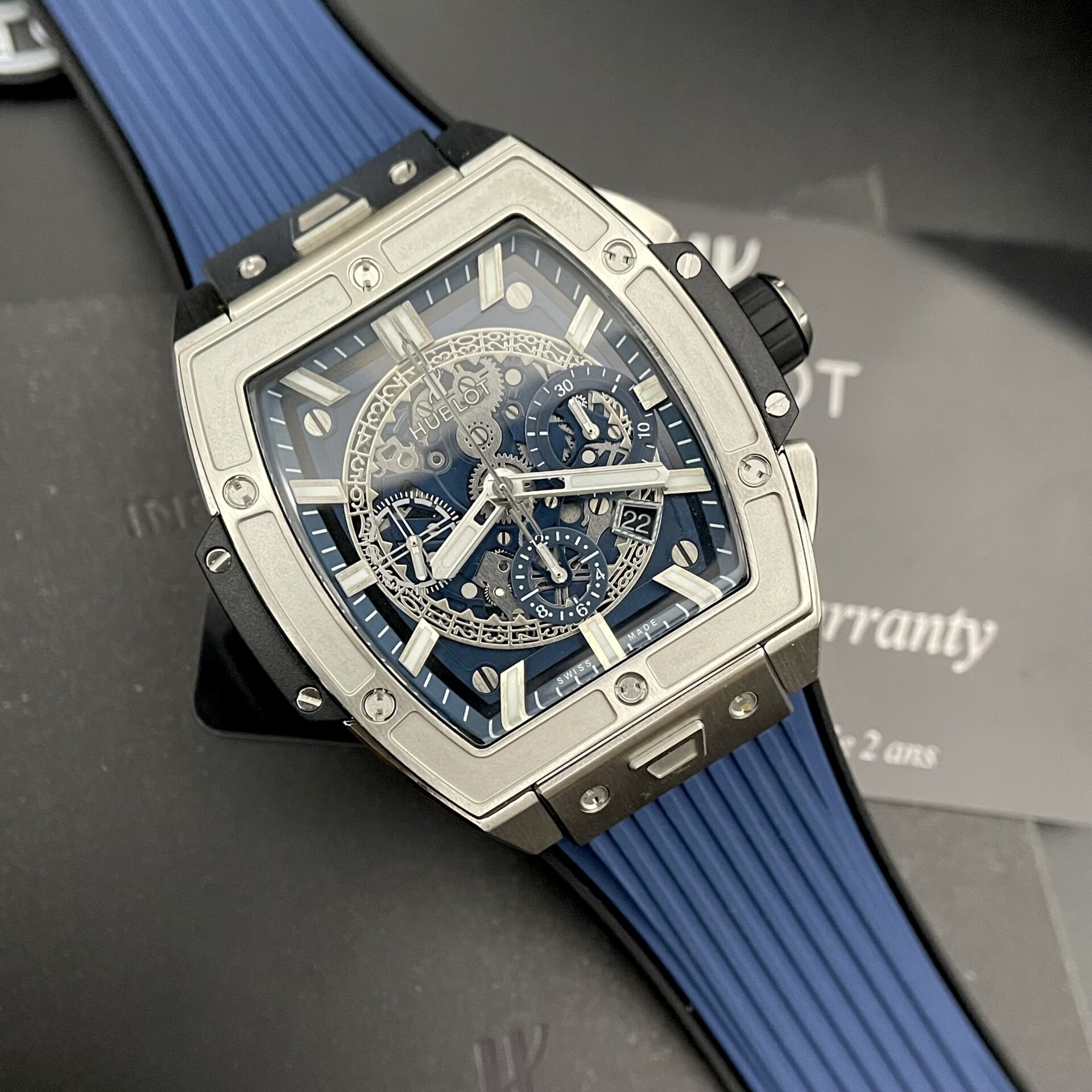 Hublot Spirit Of Big Bang Titanium Replica Watch Rubber Strap MS Factory 42mm