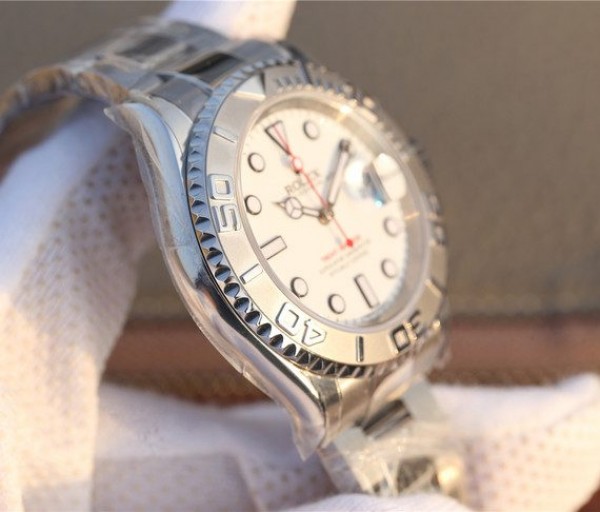 Replica Rolex Yacht-Master 116622 JF White Dial on SS Bracelet SH3135