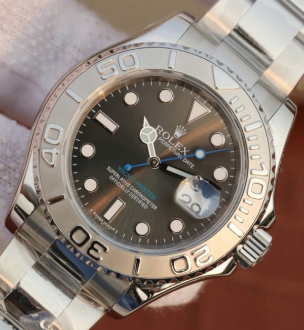 Replica Rolex Yacht-Master 116622 EW Gray Dial SS Bracelet A3135