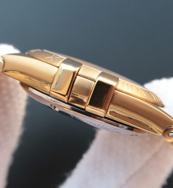 Replica Omega V6 Constellation YG White Dial Diamonds Markers YG Bracelet A2500