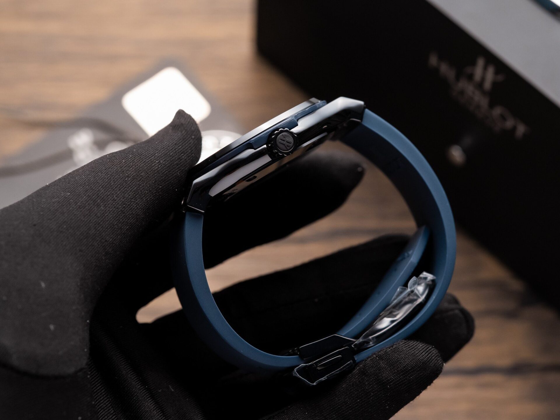 Hublot Classic Fusion Ceramic Blue Dial Rubber Strap GS Factory 42mm