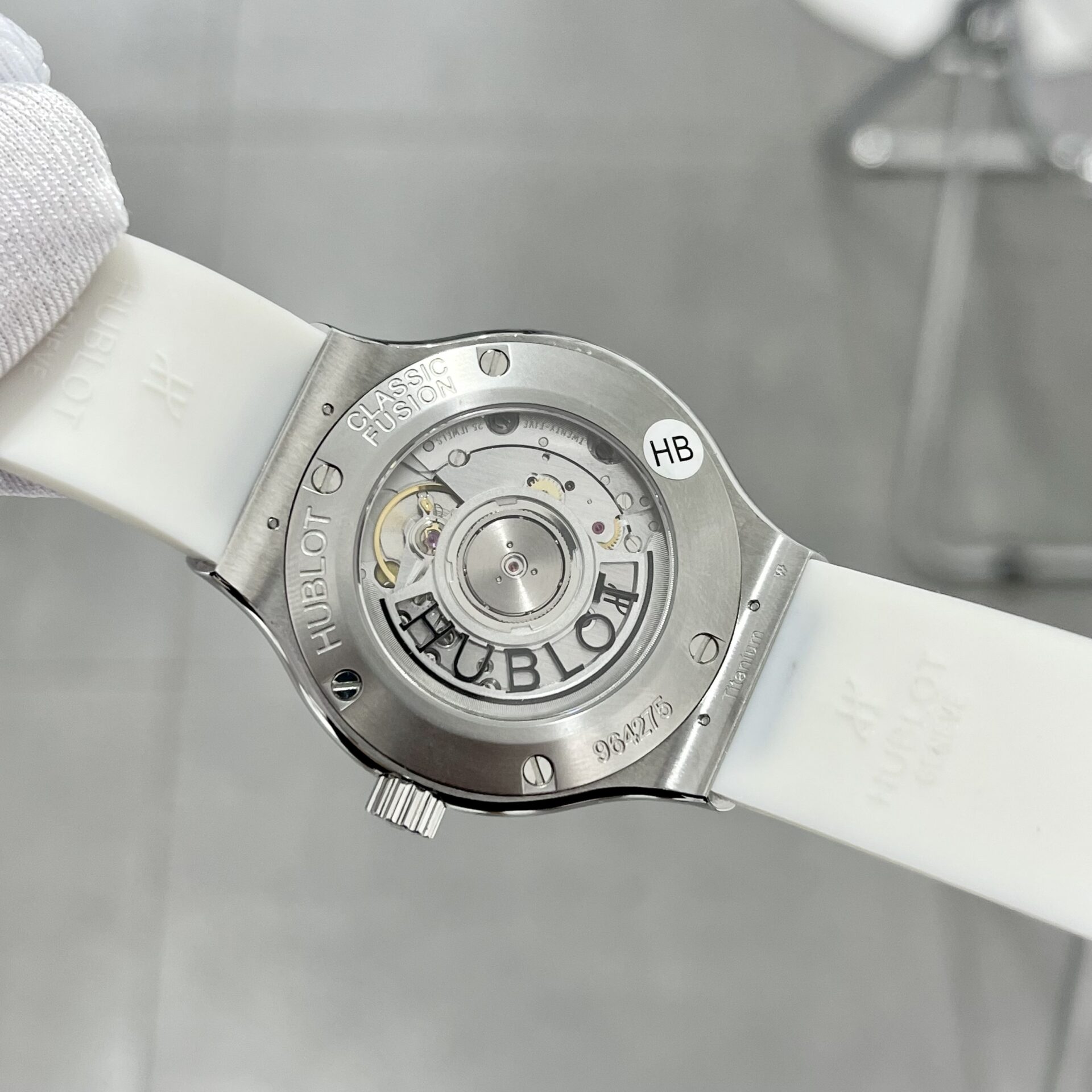 Hublot Classic Fusion White Rubber Strap Replica Watch Swiss Movement 38mm