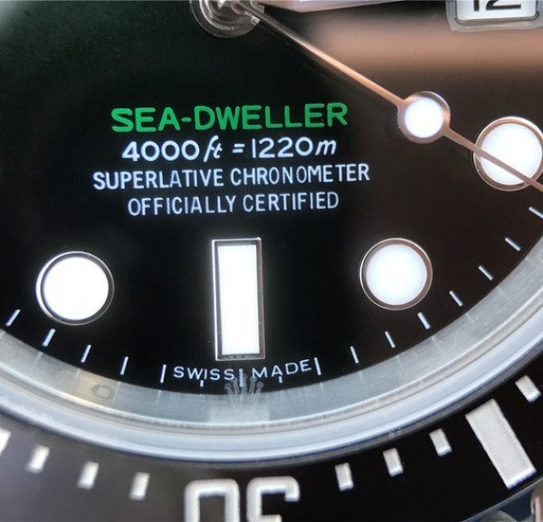 Replica Rolex Sea-Dweller DEEPSEA 116660 D-Green Noob A2836
