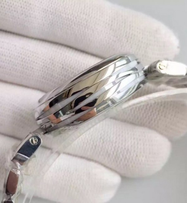Replica Omega De Ville Lady SS White Dial SS Bracelet A8520
