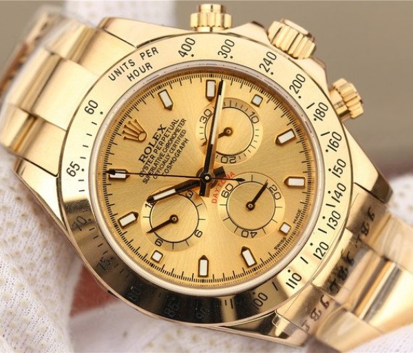 Replica Rolex Daytona YG Yellow Gold Dial BP YG Bracelet A7750