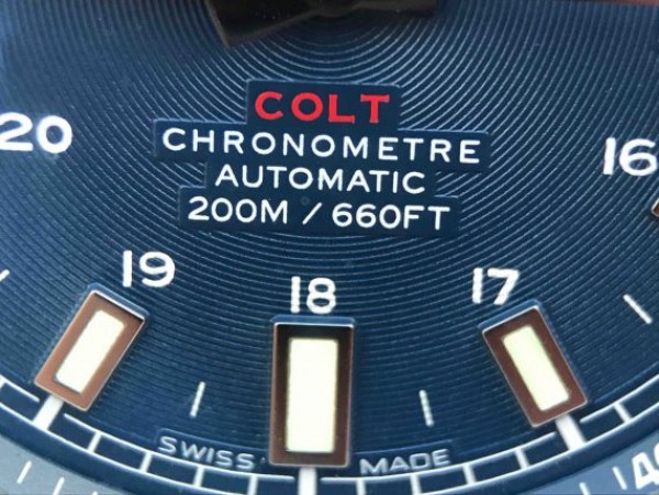 Replica Breitling Colt Automatic 44mm SS GF Blue Textured Dial Blue Leather Strap A2824