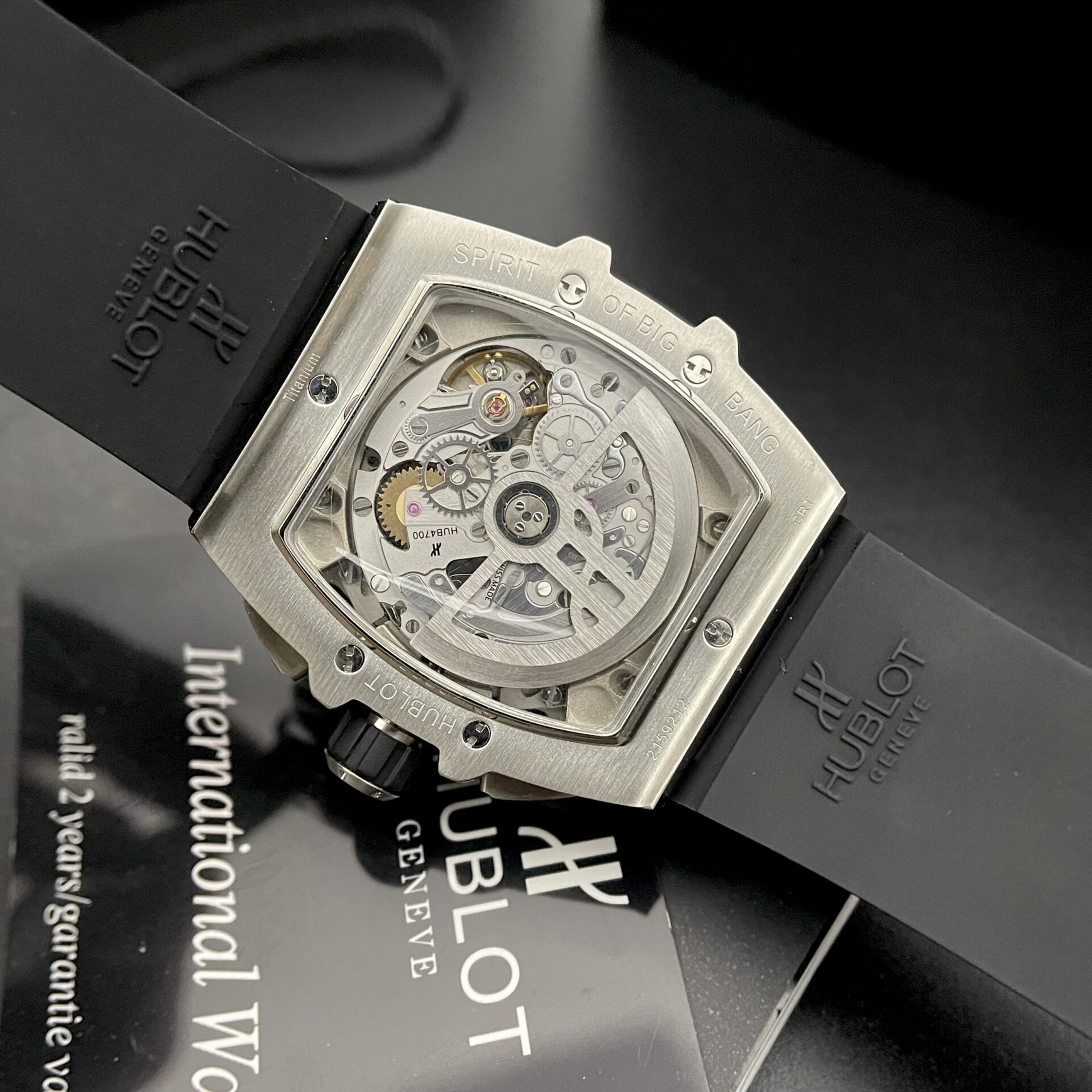Hublot Spirit Of Big Bang Titanium Replica Watch Rubber Strap MS Factory 42mm