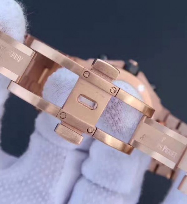 Replica Audemars Piguet JF Royal Oak Offshore Gold Theme 26470OR RG Bracelet A3126