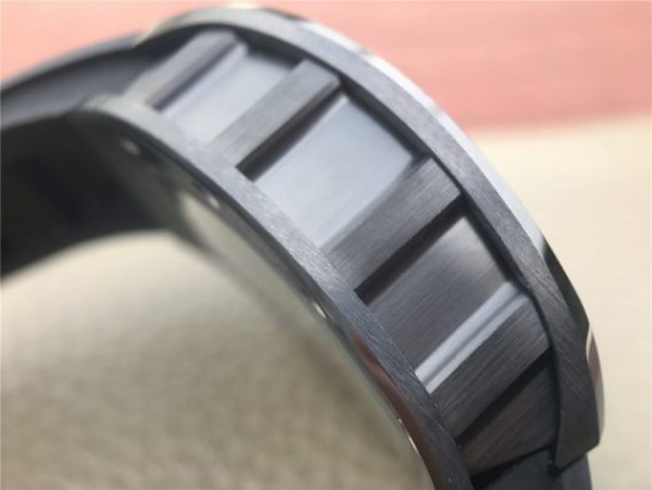 Replica Richard Mille RM011 Black Ceramic PVD Chrono Skeleton Dial Black Rubber Strap A7750