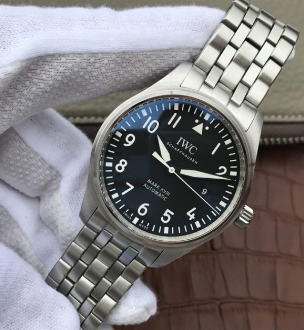 Replica IWC XF Mark XVIII IW3270 Black Dial SS Bracelet A2892