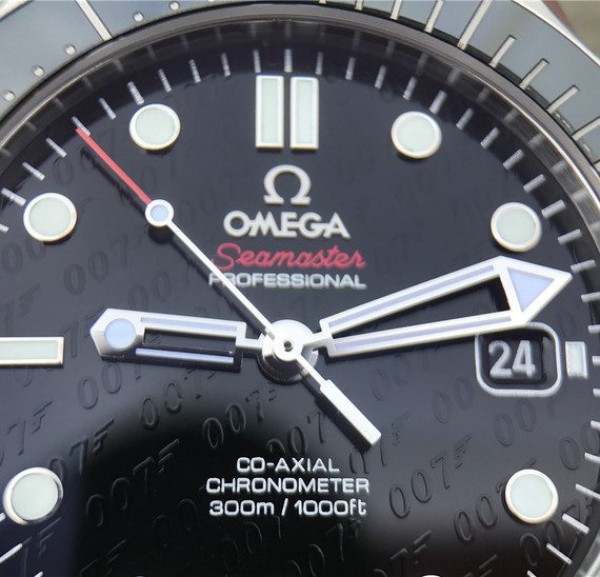 Replica Omega Seamaster 300M Chronometer SS  007  Limited Edition SS Bracelet A2824