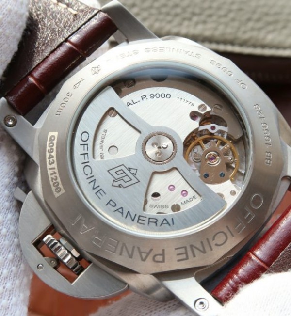 Replica Panerai VSF PAM351 Titanium Brown Leather Strap P.9000
