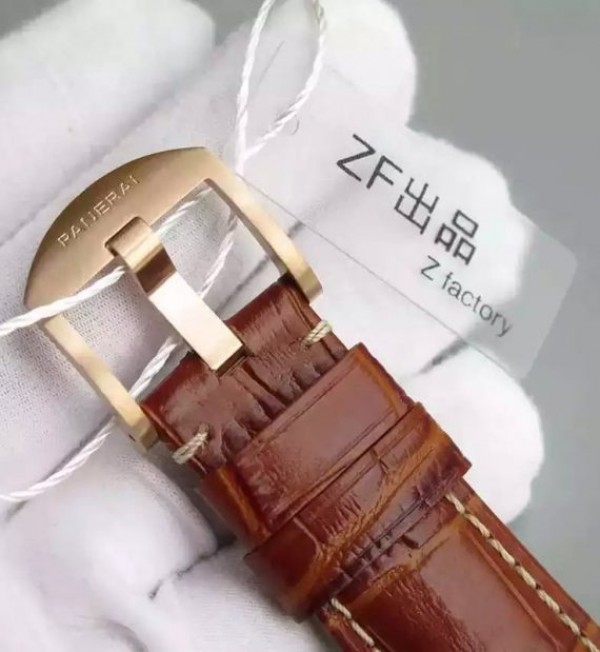 Replica Panerai ZF PAM393 Ladies RG Leather Strap P9000