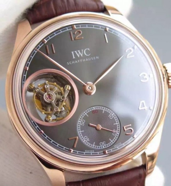 Replica IWC Portuguese Tourbillon IW5463 RG Gray Dial