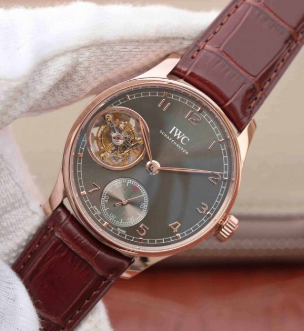 Replica IWC AZ Portuguese Tourbillon IW5463 RG Gray Dial