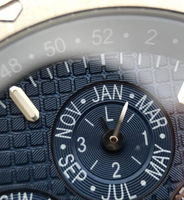 Replica Audemars Piguet JF Royal Oak 41mm 26574 SS Blue Dial Leather Strap A5134