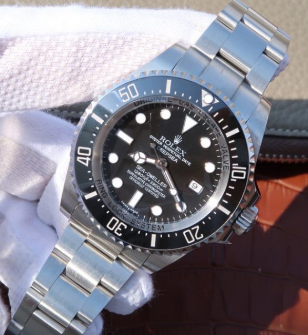 Replica Rolex Sea-Dweller DEEPSEA 116660 Black Ceramic Noob V7 SA3135