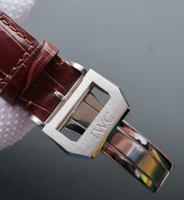 Replica IWC ZF Portuguese Chrono IW371431 Brown Leather Strap