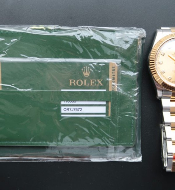 Replica Rolex DateJust II 41mm SS/YG YG Dial Diamonds Marker SS/YG Bracelet A3136