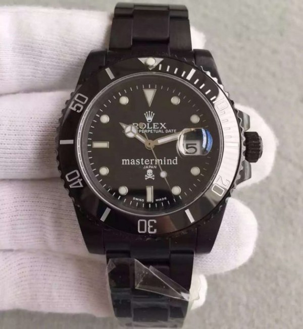 Replica Rolex Mastermind Submariner 116610 PVD Black Dial PVD Bracelet A2836