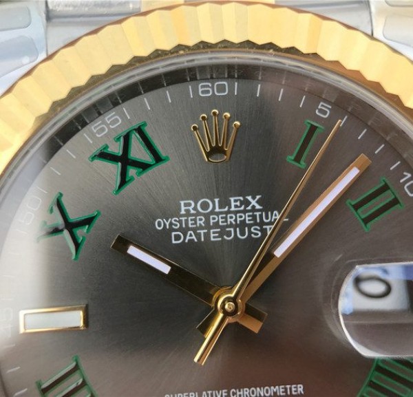 Replica Rolex DateJust SS/YG Gray Dial SS/YG Bracelet A3235