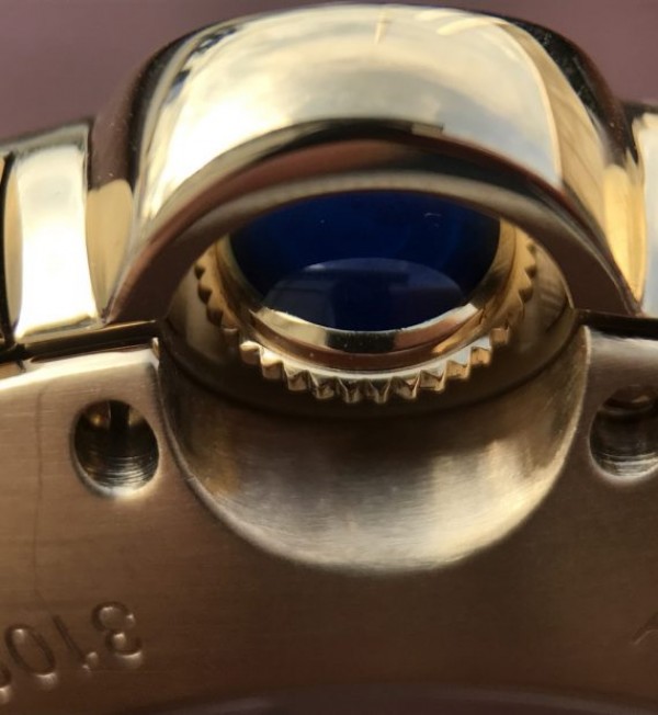 Replica Cartier Ballon Bleu De Cartier Chrono 44mm YG Black Dial Leather Strap A8101