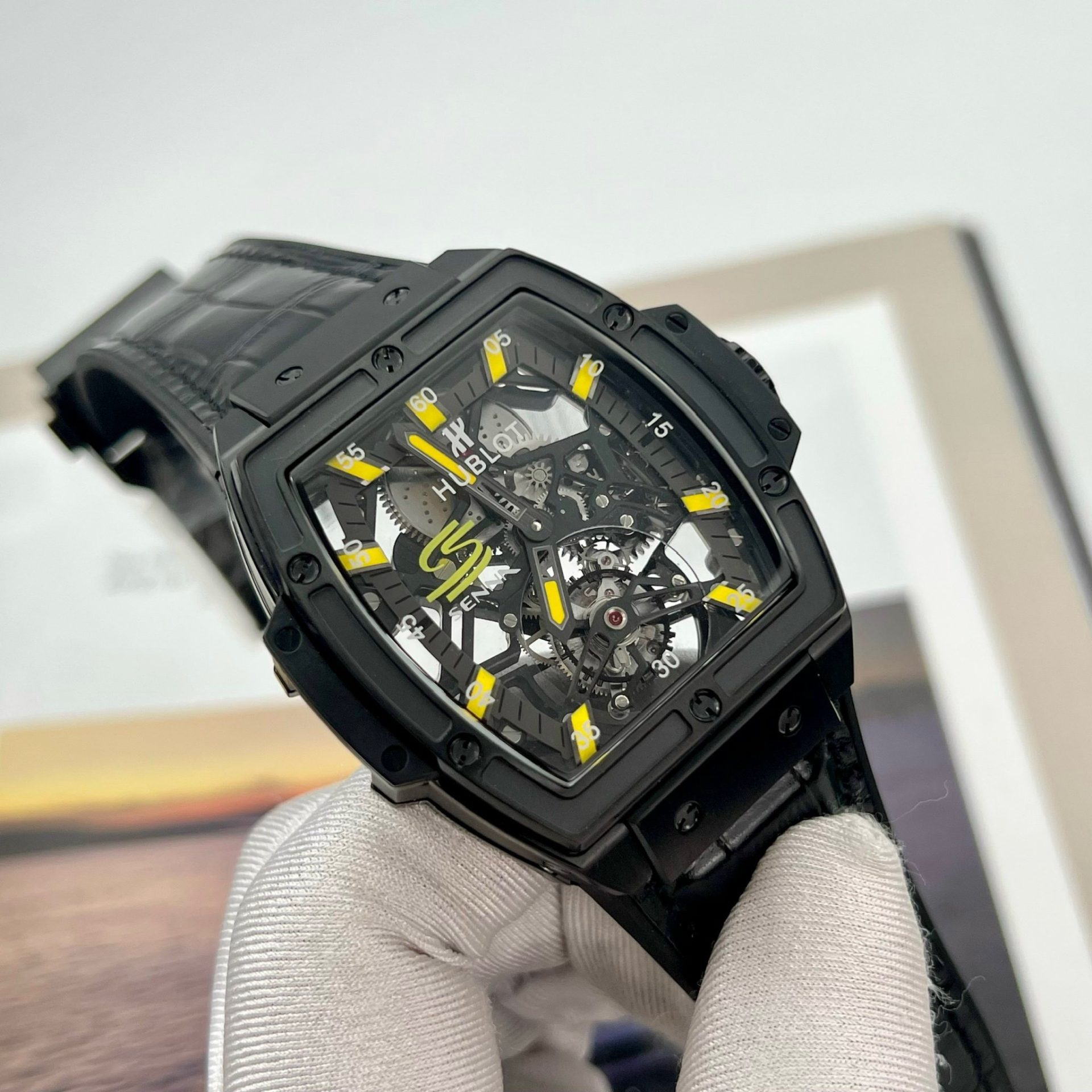 Hublot Replica Watches MP-06 Tourbillon Ceramic Black 45mm