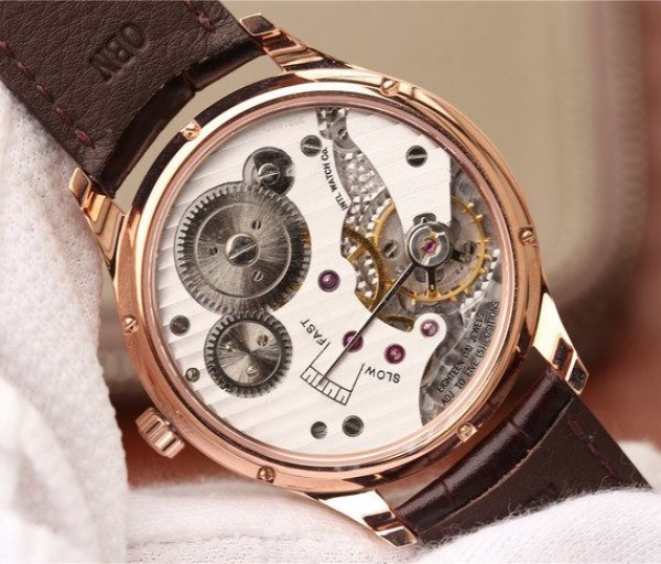 Replica IWC ZF Portuguese IW545406 RG Brown Dial Leather Strap A6498