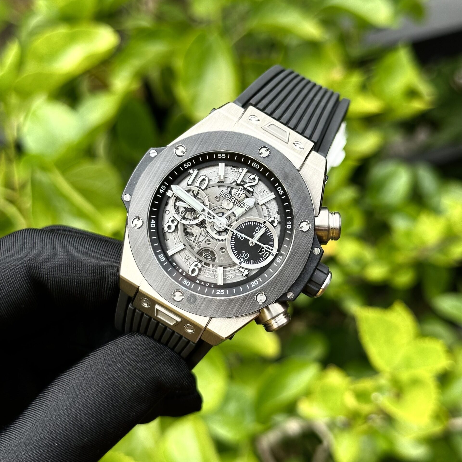 Hublot Big Bang Unico Replica 1:1 Watch Black Rubber Strap BBF 44mm