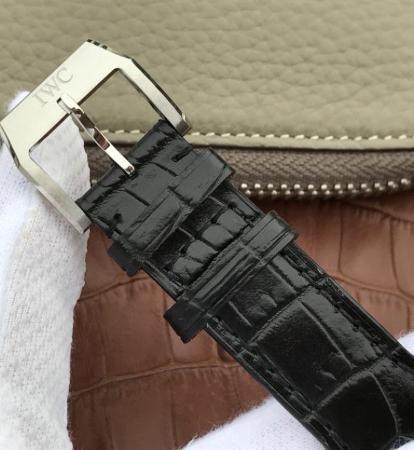 Replica IWC XF Mark XVII Black Dial Black Leather Strap A2892