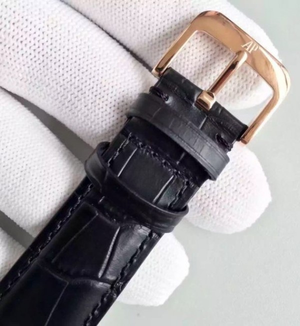 Replica Audemars Piguet Jules Audemars 15170 RG Black Dial Leather Strap A3120