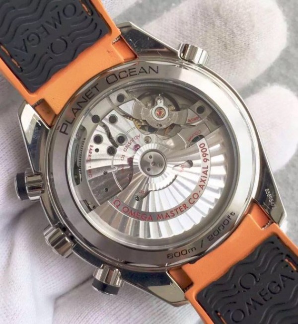 Replica Omega Planet Ocean Master Chronometer Chrono SS Gray Dial Black Nylon Strap A9900
