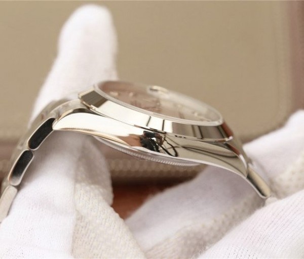 Replica Rolex DateJust 41mm 126300 Noob White Dial Diamonds Markers SS Bracelet A3235