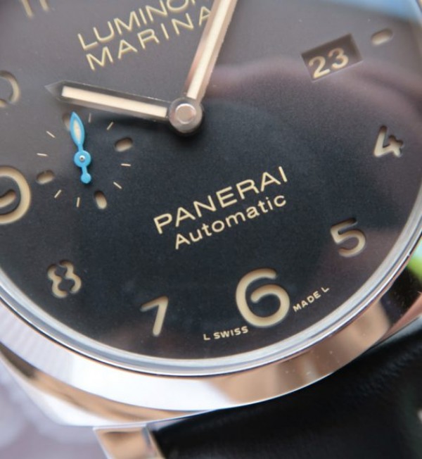 Replica Panerai ZF Luminor 1950 PAM1359 Black Dial Leather Strap