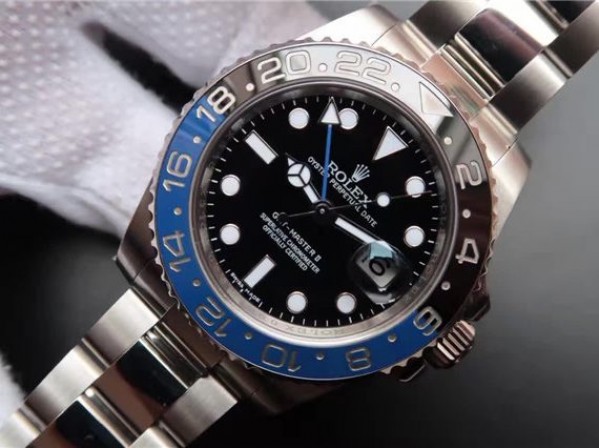 Replica Rolex GMT-Master II 116710 BLNR Black/Blue Ceramic Noob A3186
