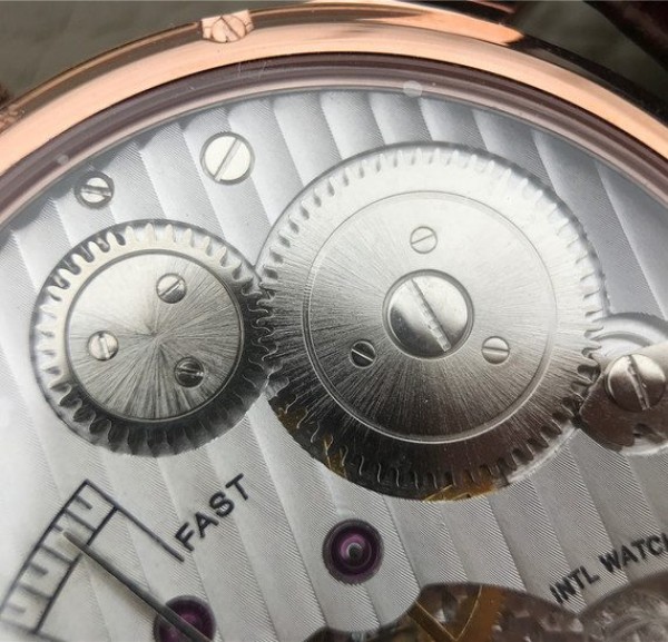 Replica IWC ZF Portuguese IW545406 RG Brown Dial Leather Strap A6498