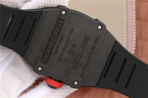 Replica Richard Mille RM027-03 Full Black Carbon Skeleton Dial Black Rubber Strap 6T51
