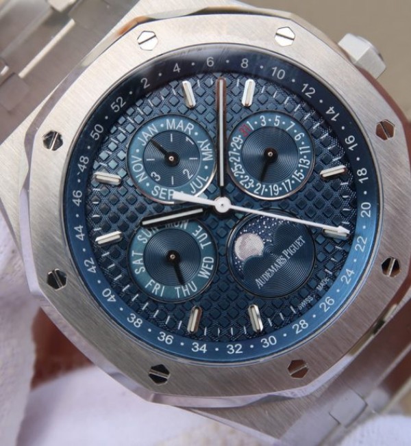 Replica Audemars Piguet JF Royal Oak 41mm 26574 SS Blue Dial SS Bracelet A5134