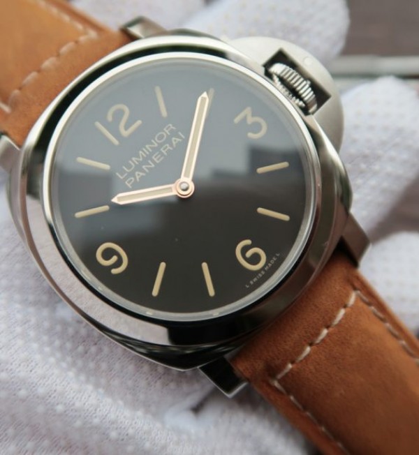Replica Panerai Luminor PAM390 Brown Leather Strap P.5000