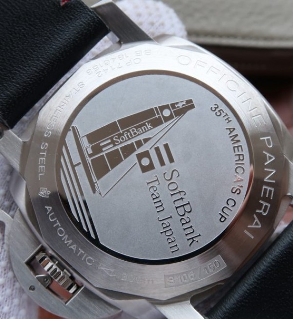 Replica Panerai SF PAM732 Softbank Team Japan Leather Strap P9010