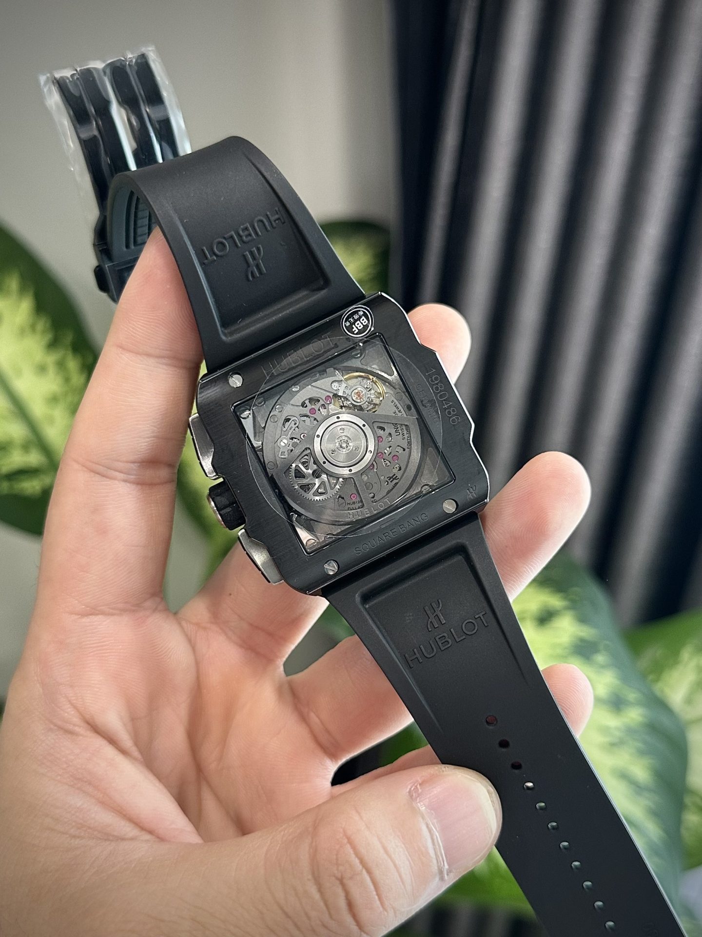 Hublot Replica Watch Square Bang Unico Ceramic Black BBF Factory 42mm
