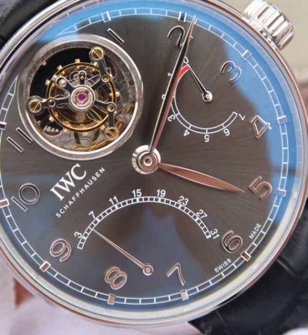 Replica IWC AZ Portuguese Tourbillon IW5046 Black Dial