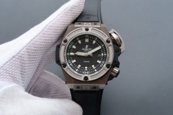 Replica Hublot King Power 48mm OceanoGraphic 4000 Titanium A7750