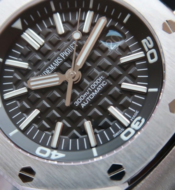 Replica Audemars Piguet JF Royal Oak Offshore Diver 15703 Black Dial Rubber Strap A3120