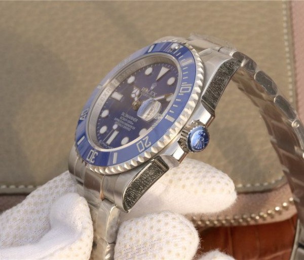Replica Rolex Submariner 116619 LB Blue Ceramic V7 Noob Best Edition A2836