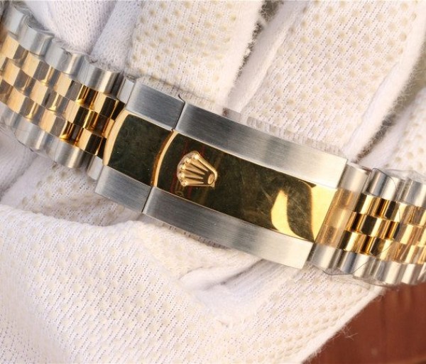 Replica Rolex DateJust 41mm 126333 Noob YG Wrapped YG Dial Diamonds Markers SS/YG Bracelet A3235