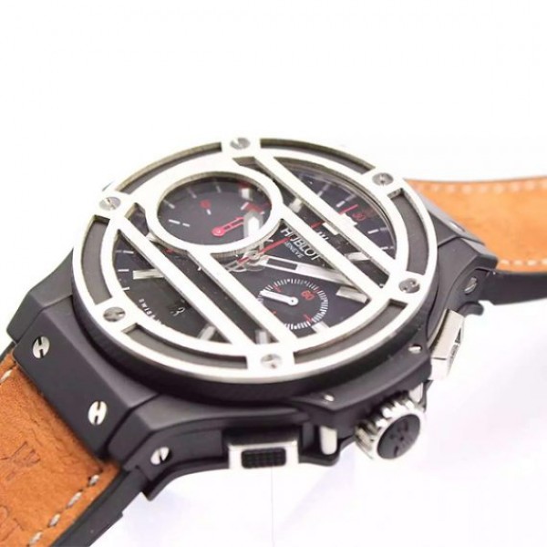 Replica Hublot Big Bang 44mm Black Dial Chukker Bang SS A7750