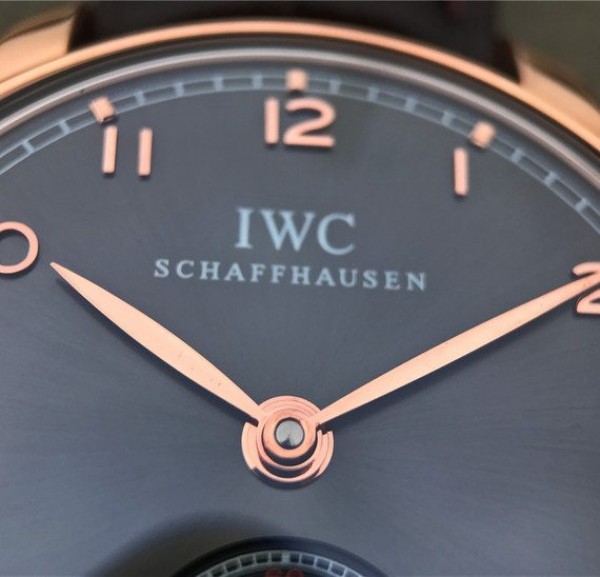 Replica IWC ZF Portuguese IW545406 RG Brown Dial Leather Strap A6498